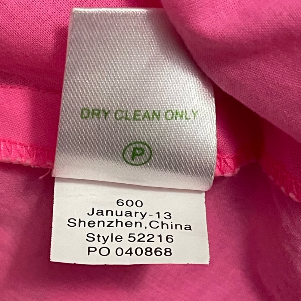 Lilly Pulitzer Vibrant Pink Lace Skater Skirt Size 0 - Picture 8 of 9